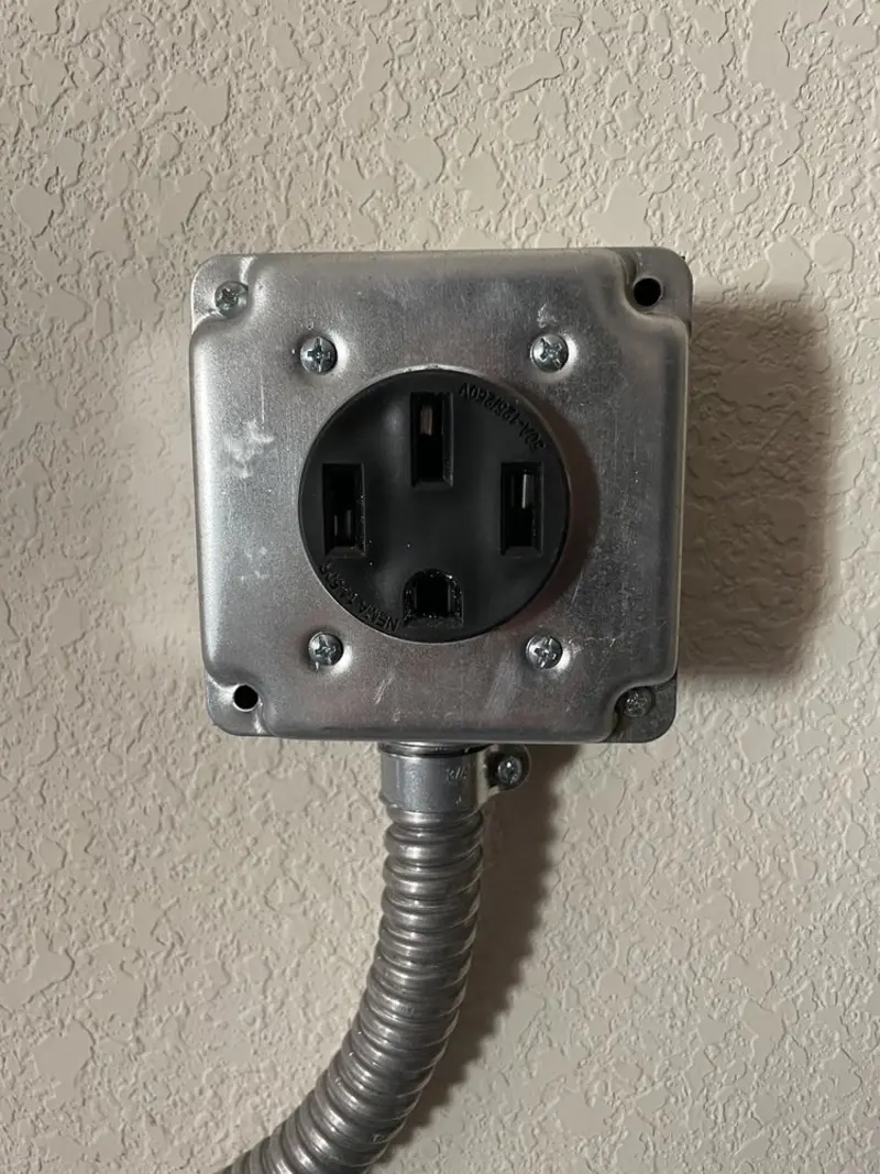 NEMA 14-50 outlet installed for Electrical Panel Upgrade in Hayden