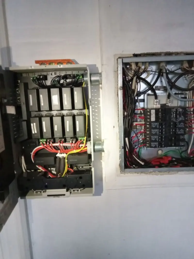 Electrical panel upgrade completed for Security Camera Wiring in Hayden